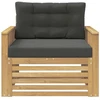 Lauko sofa Poliesteris Balta