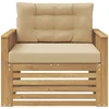 Lauko sofa Poliesteris Balta