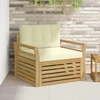 Lauko sofa Poliesteris Balta