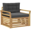 Lauko sofa Poliesteris Balta