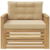 Lauko sofa Poliesteris Balta