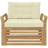 Lauko sofa Poliesteris Balta