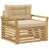 Lauko sofa Poliesteris Balta