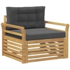 Lauko sofa Poliesteris Balta