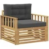 Lauko sofa Poliesteris Balta