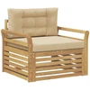 Lauko sofa Poliesteris Balta