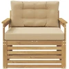 Lauko sofa Poliesteris Balta