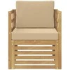 Lauko sofa Poliesteris Balta