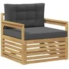 Lauko sofa Poliesteris Balta ir antracito