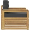 Lauko sofa Poliesteris Balta ir antracito