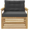 Lauko sofa Poliesteris Balta ir antracito