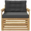 Lauko sofa Poliesteris Balta ir antracito