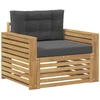 Lauko sofa Poliesteris Balta ir antracito