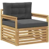 Lauko sofa Poliesteris Balta ir antracito