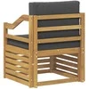 Lauko sofa Poliesteris Balta ir antracito