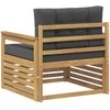 Lauko sofa Poliesteris Balta ir antracito