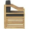 Lauko sofa Poliesteris Balta ir antracito