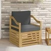 Lauko sofa Poliesteris Balta ir antracito