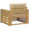 Lauko sofa Poliesteris Balta ir kreminė