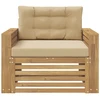 Lauko sofa Poliesteris Balta ir kreminė