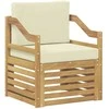 Lauko sofa Poliesteris Balta ir kreminė