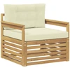 Lauko sofa Poliesteris Balta ir kreminė