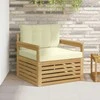 Lauko sofa Poliesteris Balta ir kreminė