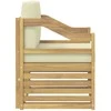 Lauko sofa Poliesteris Balta ir kreminė