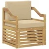 Lauko sofa Poliesteris Balta ir smėlio