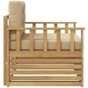 Lauko sofa Poliesteris Balta ir smėlio