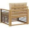 Lauko sofa Poliesteris Balta ir smėlio