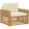 Lauko sofa Poliesteris Ruda ir kreminė