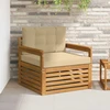 Lauko sofa Tvirta akacijos mediena ir poliesteris