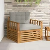 Lauko sofa Tvirta akacijos mediena ir poliesteris