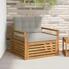 Lauko sofa Tvirta akacijos mediena ir poliesteris