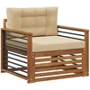 Lauko sofa Tvirta akacijos mediena ir poliesteris