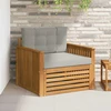 Lauko sofa Tvirta akacijos mediena ir poliesteris