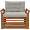 Lauko sofa Tvirta akacijos mediena ir poliesteris