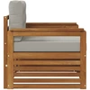 Lauko sofa Tvirta akacijos mediena ir poliesteris