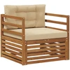 Lauko sofa Tvirta akacijos mediena ir poliesteris