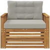 Lauko sofa Tvirta akacijos mediena ir poliesteris