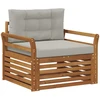 Lauko sofa Tvirta akacijos mediena ir poliesteris