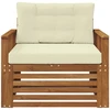 Lauko sofa Tvirta akacijos mediena ir poliesteris