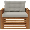 Lauko sofa Tvirta akacijos mediena ir poliesteris
