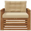 Lauko sofa Tvirta akacijos mediena ir poliesteris