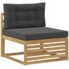 Lauko sofos komplektas 10 pcs Balta ir antracito Poliesteris