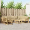 Lauko sofos komplektas 10 pcs Balta ir kreminė 59 x 59 x 37 cm
