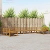 Lauko sofos komplektas 10 pcs Natūrali Kietos akacijos mediena