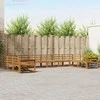 Lauko sofos komplektas 10 pcs Natūrali Kietos akacijos mediena
