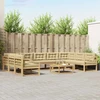 Lauko sofos komplektas 10 vnt. Balta ir kreminė